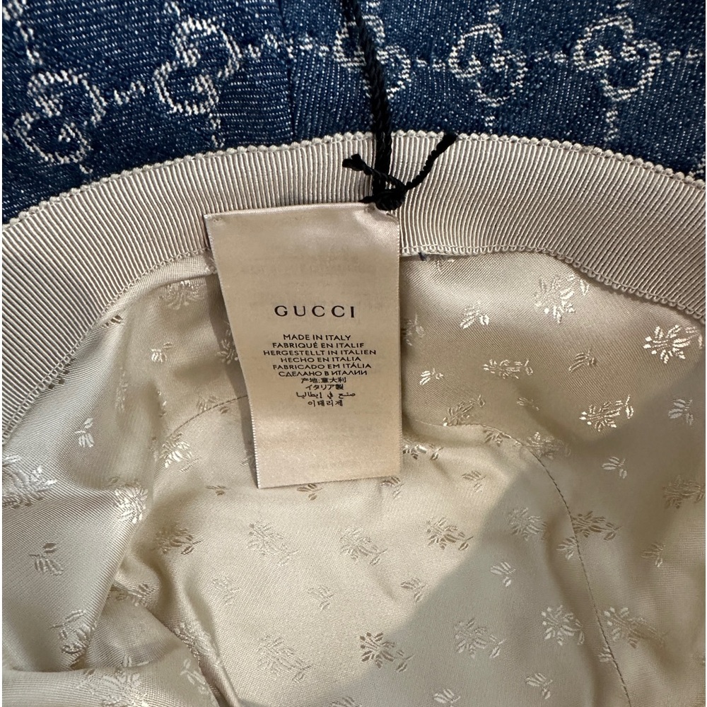 Gucci GG Jacquard Denim Bucket Hat - Picture 6 of 9
